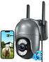 Xega 4G LTE Überwachungskamera 2K HD with a sheep and house displayed on a smartphone screen.