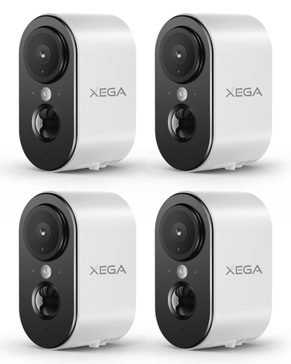 Xega 4G LTE Innen Kamera tragbare, 2K Super HD, 3MP Farbe Nachtsicht, 2-Wege Audio &amp; 6000mAh Batterie