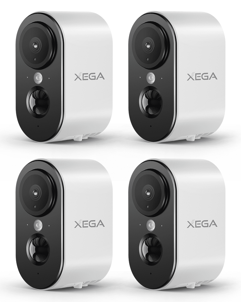 Xega 4G LTE Innen Kamera tragbare, 2K Super HD, 3MP Farbe Nachtsicht, 2-Wege Audio & 6000mAh Batterie