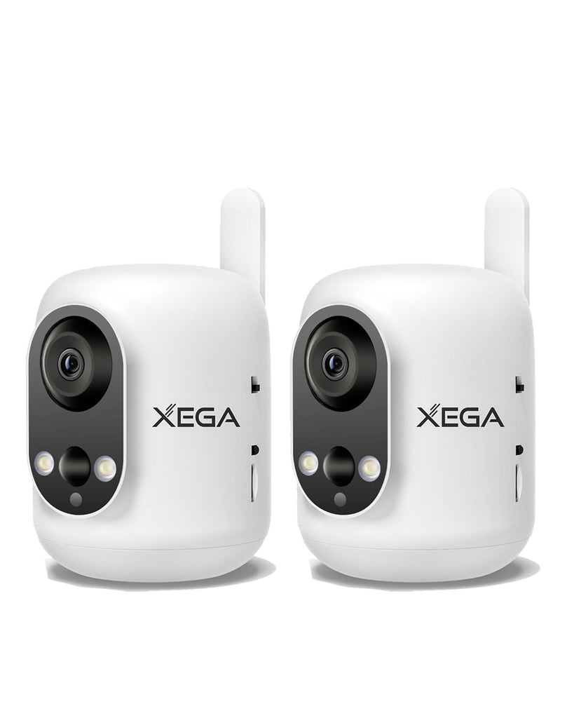 Xega 4G LTE Cámara Vigilancia Interior con Tarjeta SIM, 2K Cámara Inalámbrica sin WiFi para Bebés/Mascotas/Ancianos, 6000mAh Batería, 355°P/60°T, Detección PIR, TF/Cloud ‎No Resistente al Agua