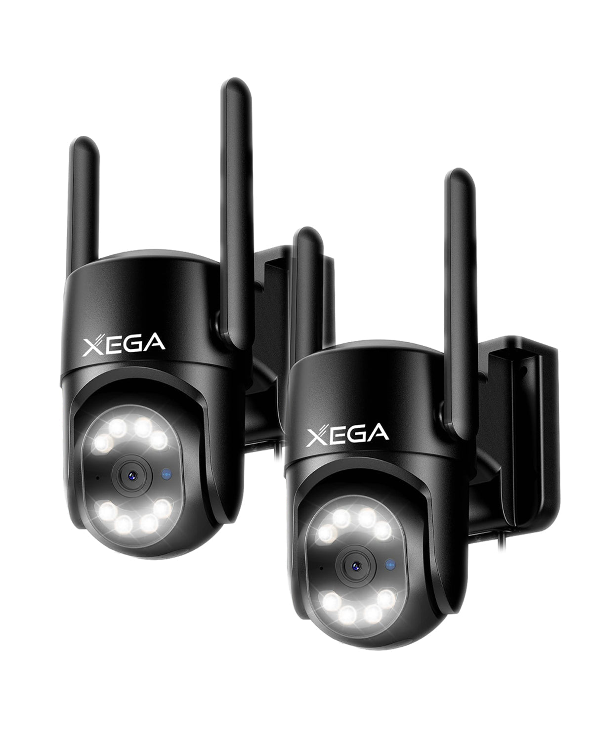 Xega 4G Camara Exterior con Tarjeta SIM【24/7 Grabación Continua】 2K PTZ Cámara Vigilancia con Cable, Seguimiento Automático AI Detección Humano Instanrt Alerta, IP66, Tarjeta SIM incluida