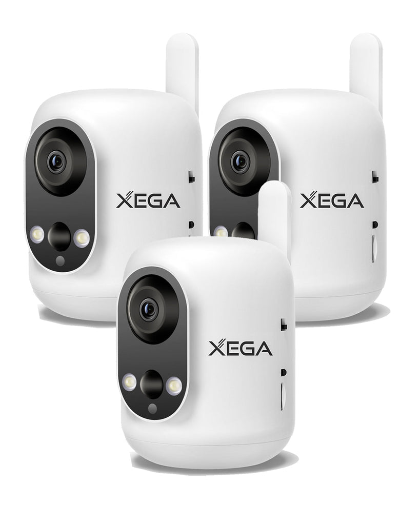 Xega 4G LTE Cámara Vigilancia Interior con Tarjeta SIM, 2K Cámara Inalámbrica sin WiFi para Bebés/Mascotas/Ancianos, 6000mAh Batería, 355°P/60°T, Detección PIR, TF/Cloud ‎No Resistente al Agua