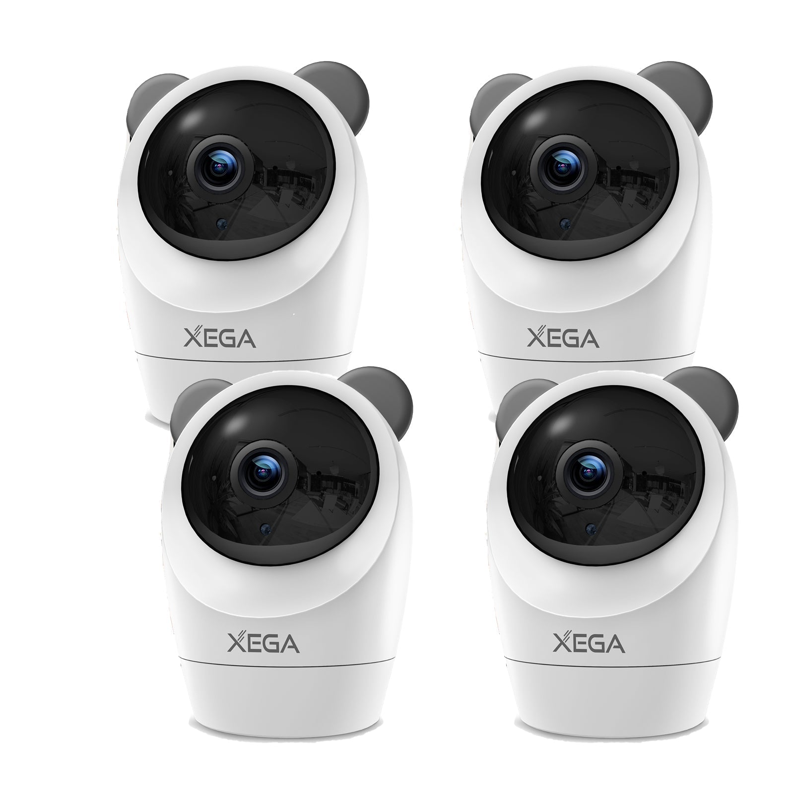 Xega 4G Cámara Vigilancia Interior con Tarjeta SIM,24/7 Grabación Continua Camara sin Wi-Fi,355°P 60° T, 2K Visión Nocturna,Detección PIR,Audio Bidireccional,TF & Cloud,Personas/Mascotas/Ancianos