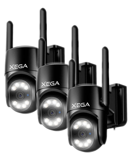 Xega 4G LTE Überwachungskamera 2K Outdoor Auto Tracking und AI Human Detection