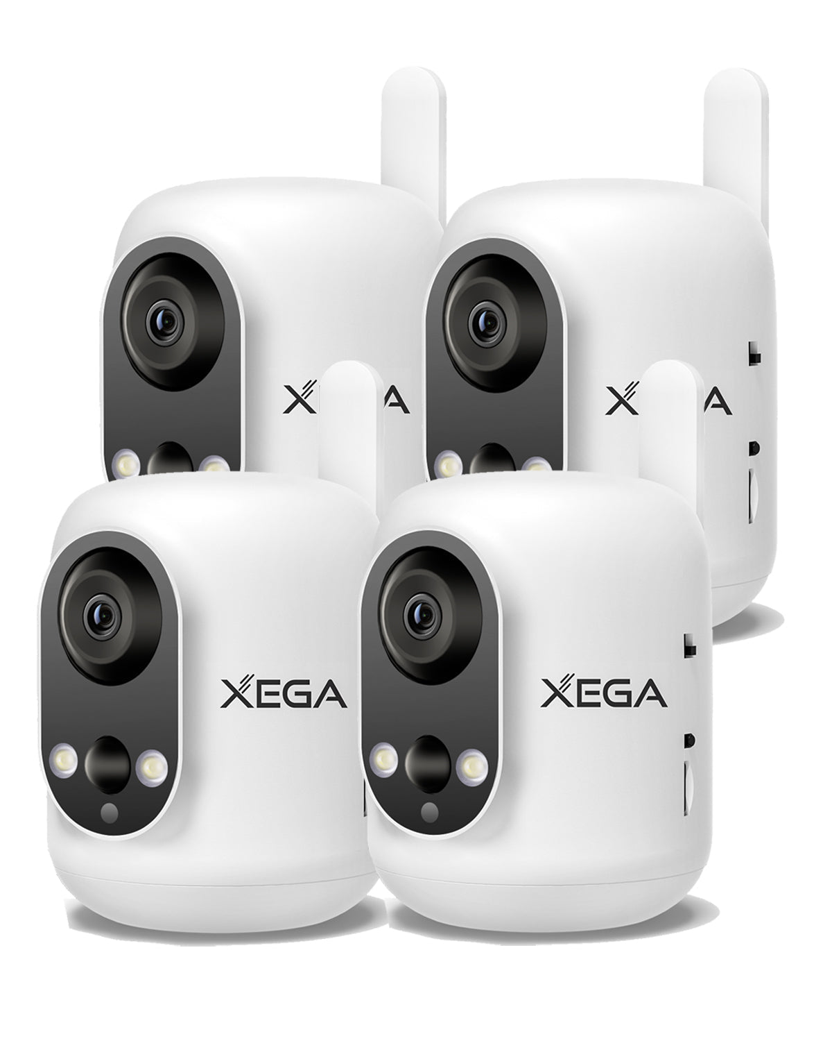 Xega 4G LTE Cámara Vigilancia Interior con Tarjeta SIM, 2K Cámara Inalámbrica sin WiFi para Bebés/Mascotas/Ancianos, 6000mAh Batería, 355°P/60°T, Detección PIR, TF/Cloud ‎No Resistente al Agua