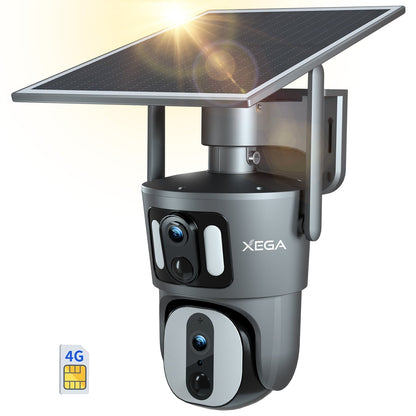 Xega XG-06 4G LTE Überwachungskamera Aussen mit Solarpanel und SIM-Karte