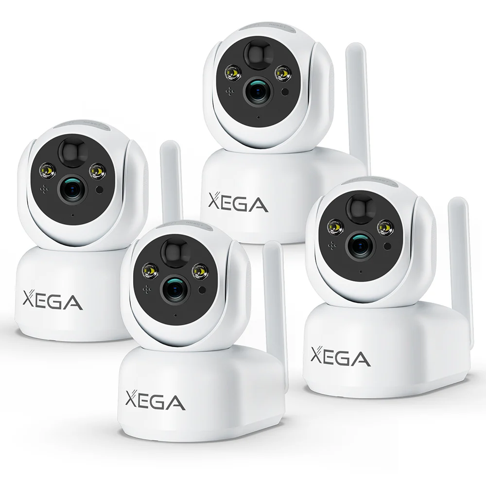 Xega XG-10 4G Indoor Überwachungskamera set, white security cameras