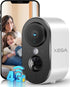 Xega 4G LTE indoor camera, 3MP HD, color night vision, family on phone screen.