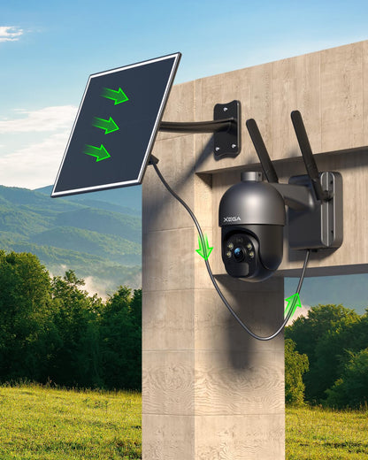 Xega-Solarpanel-Halterung für 3G/4G-LTE-Überwachungskamera S20