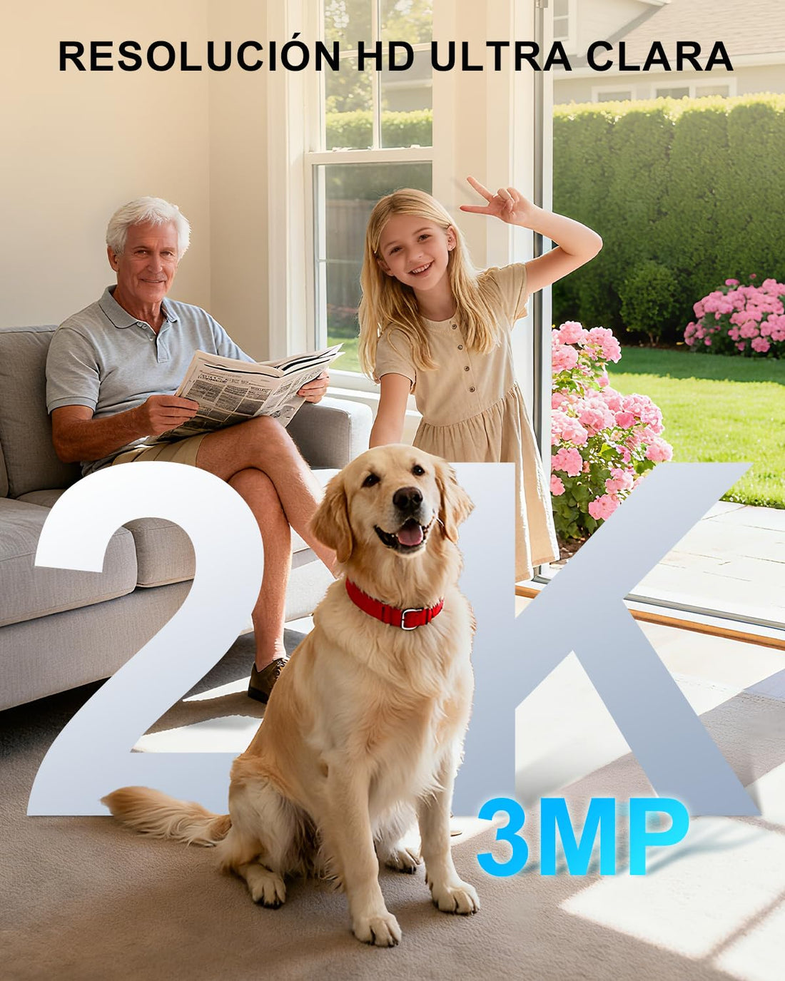 Xega 4G Cámara Vigilancia Interior con Tarjeta SIM,24/7 Grabación Continua Camara sin Wi-Fi,355°P 60° T, 2K Visión Nocturna,Detección PIR,Audio Bidireccional,TF &amp; Cloud,Personas/Mascotas/Ancianos