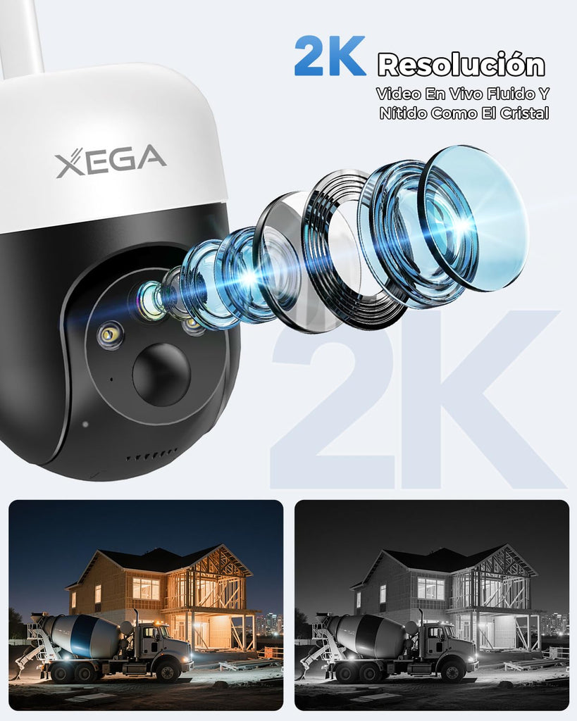 4G LTE Cámara Solar con Tarjeta SIM, 2K 3MP Exterior Inalámbrica, Camara Vigilancia PTZ con Visión Nocturna Detección Personalizada Proyector/Sirena Alertas en App y Almacenamiento TF/Nube(Sin WiFi)