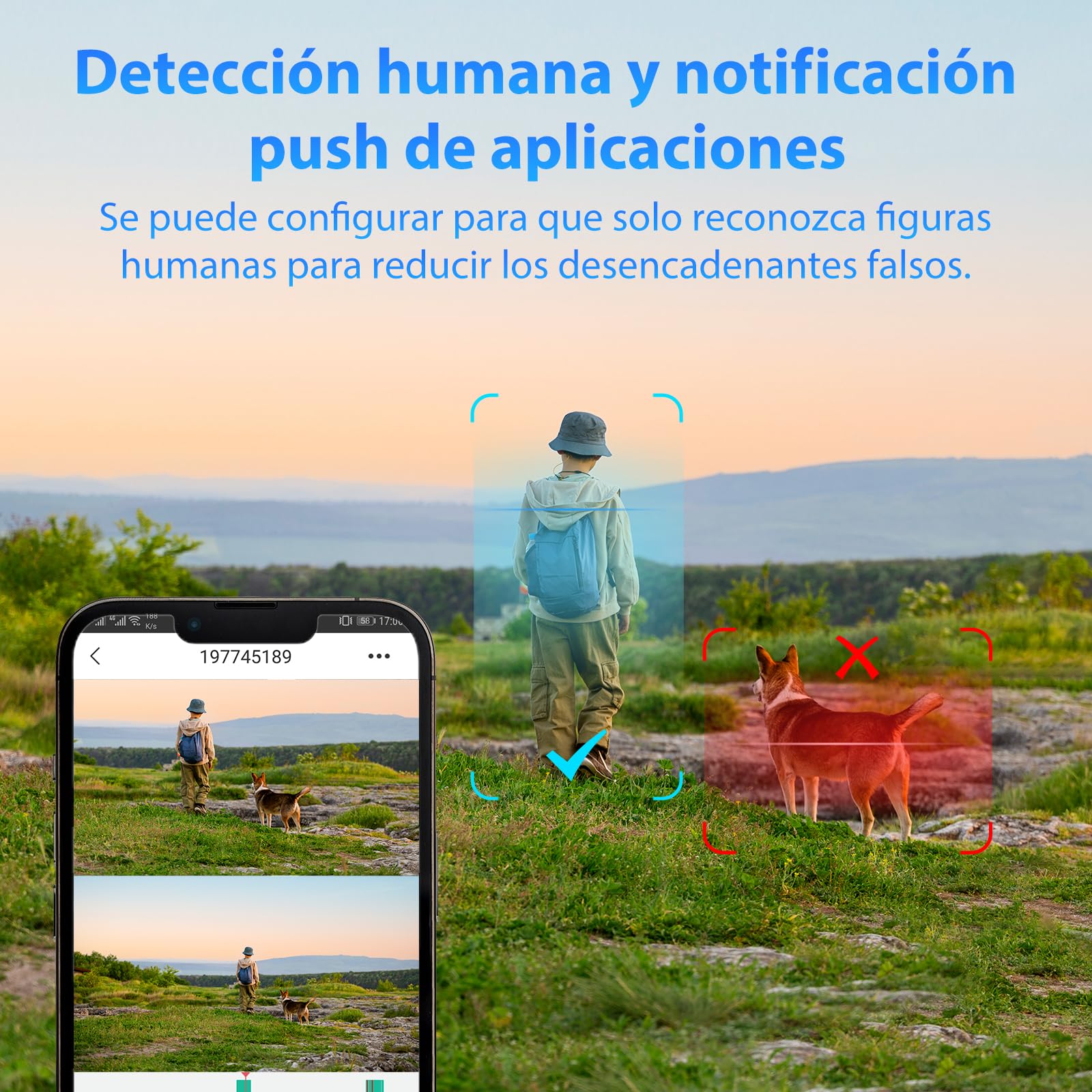 Xega 4G LTE Cámara de Seguridad Inalámbrica para Exteriores con Doble Lente Cámara de Seguridad Solar 1080P HD Vista de 360° Pantalla Dual Visión Nocturna en Color Audio Bidireccional IP66 TF/Cloud