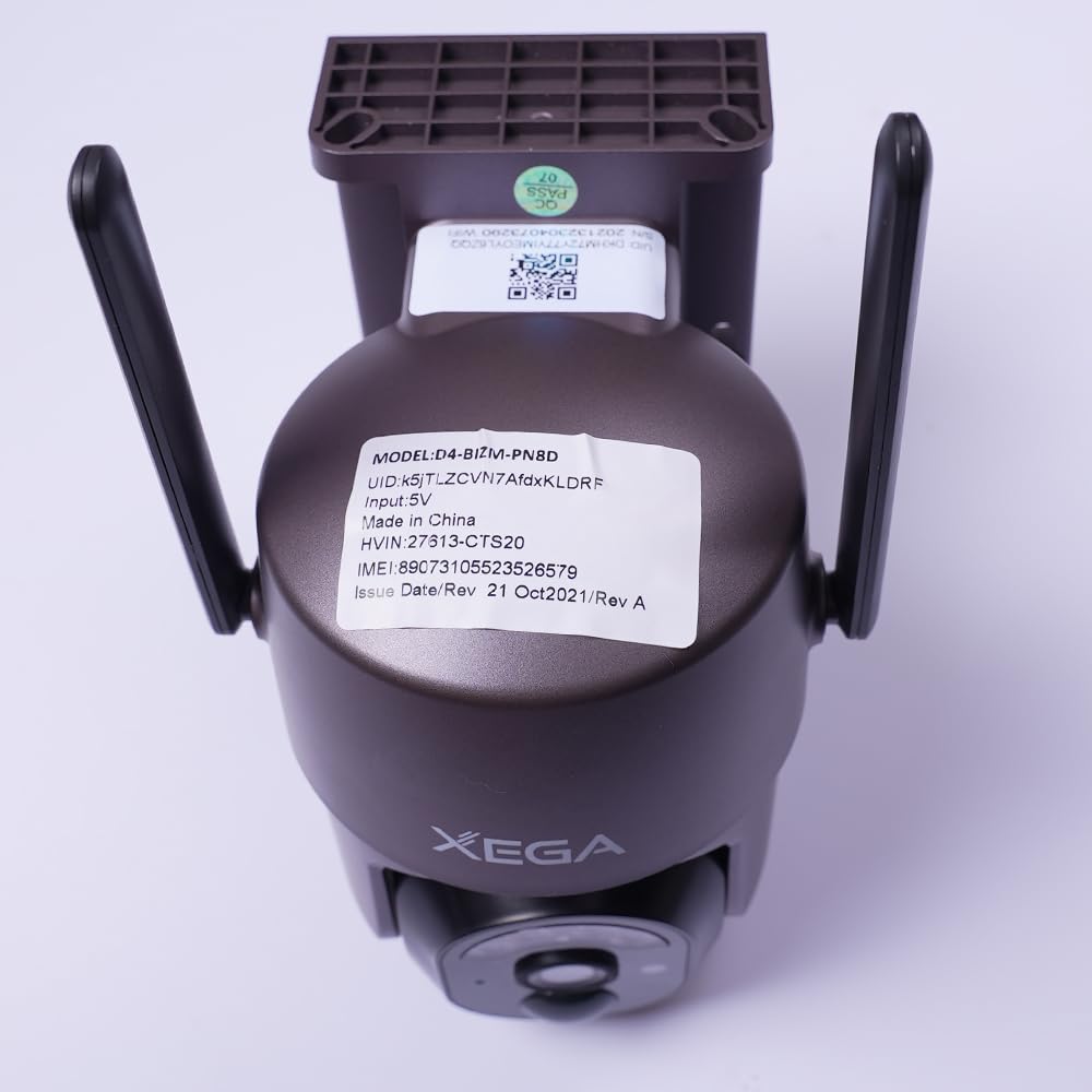 Xega Cámara de Seguridad Wi-Fi Solar Inalámbrica para Exteriores | 2K Cámara de Vigilancia para la Seguridad del Hogar, Visión Nocturna, Detección de Personas PIR/IA, Audio Bidireccional