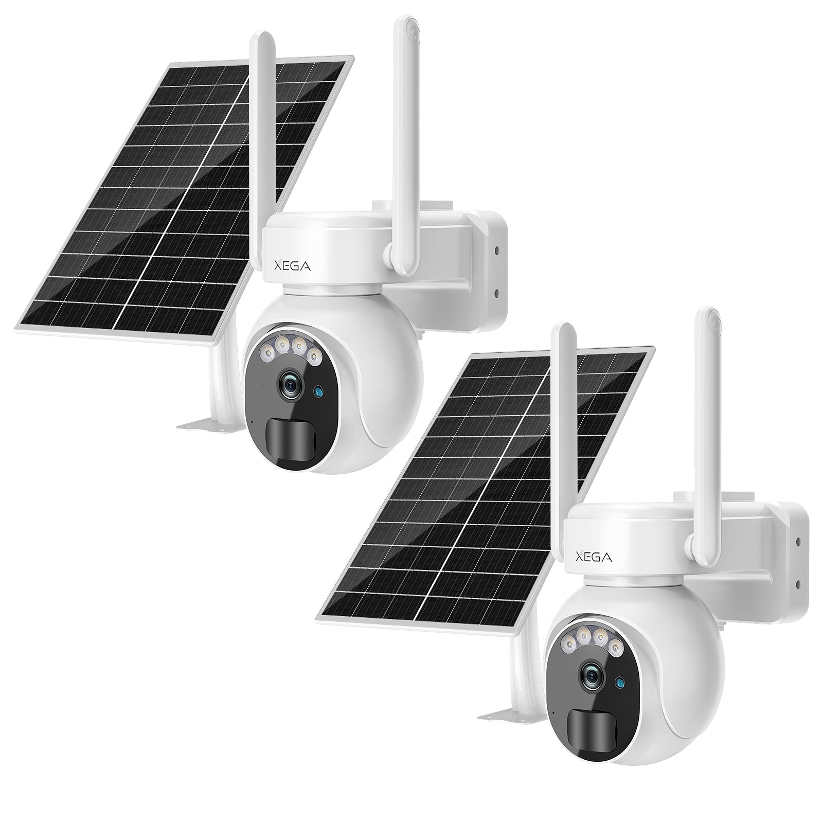 Xega XG-07 Solar Überwachungskamera: 4G LTE Außenkamera mit SIM, Solarpanel und 2K HD Auflösung