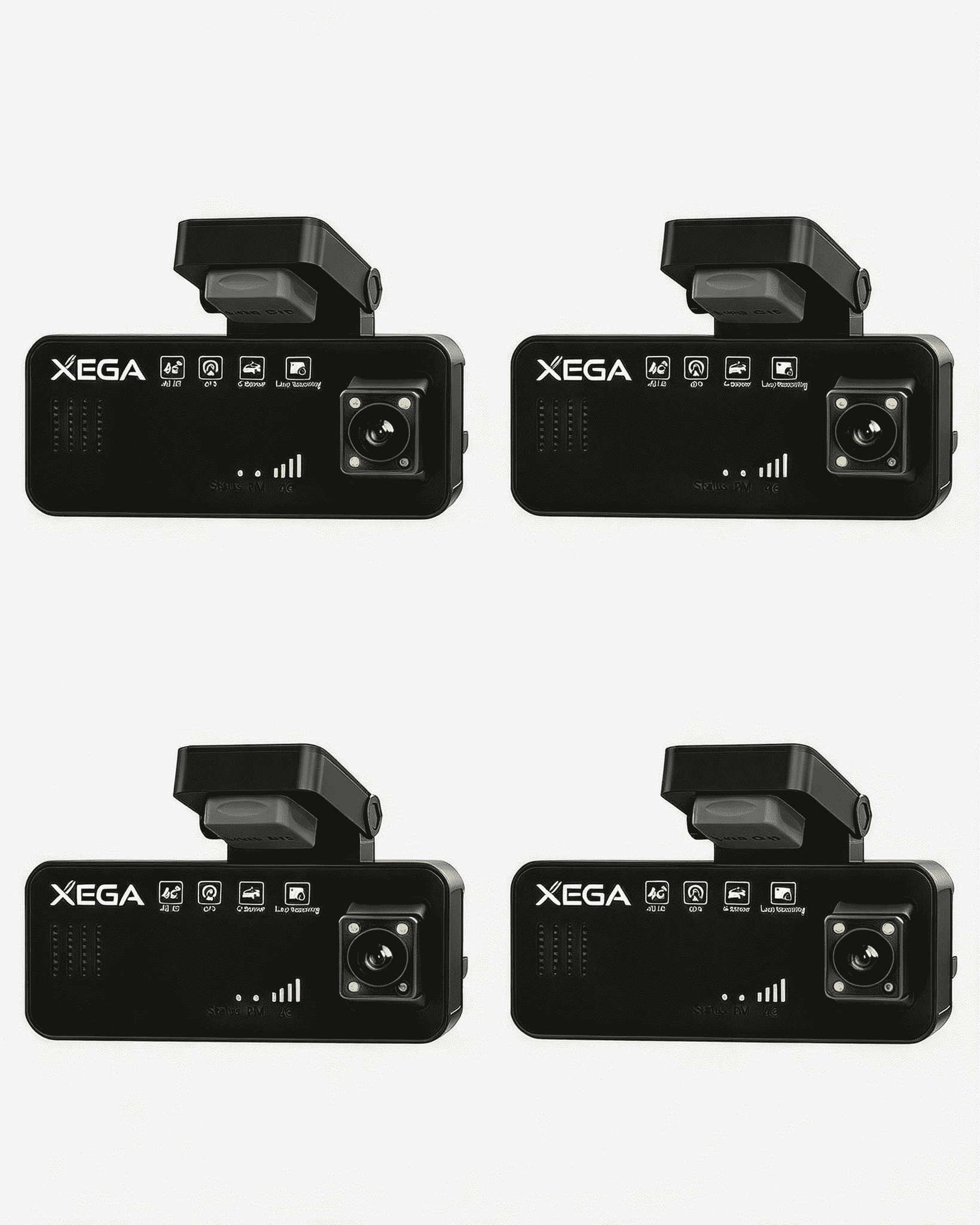 XEGA 2K 4G Dash CAM Coche con Tarjeta SIM, Camara Coche Grabadora sin WiFi, Visión en Vivo Remota, Detección Movimiento/Colisión, Monitor de Aparcamiento, Audio Bidireccional, Nocturna, GPS, OBD