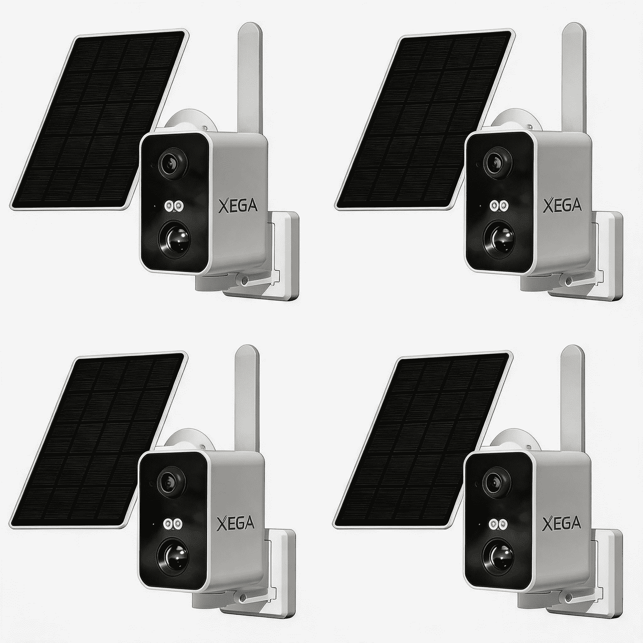 Xega Cámara de vigilancia 4G con tarjeta SIM, sin WiFi, cámara de vigilancia exterior, batería exterior de 10000 mAh, detección de movimiento PIR, visión nocturna de 3 MP, audio de 2 vías, alarma de