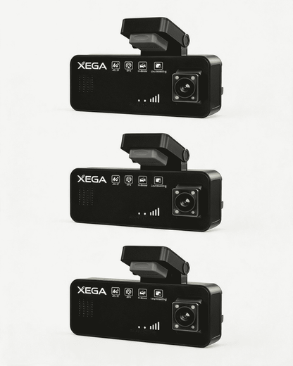 XEGA 2K 4G LTE Dashcam Auto Vorne Hinten mit SIM Karte, Dashcam mit Parküberwachung, App-Zugriff, 2-Wege Talk, Bewegungserkennung, Nachtsicht, GPS, Privater Modus.