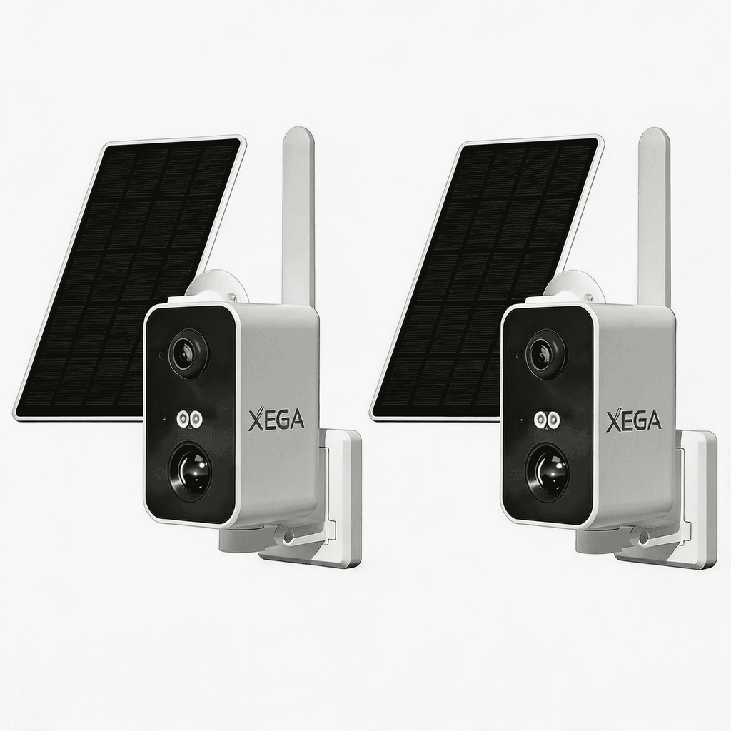 Xega Cámara de vigilancia 4G con tarjeta SIM, sin WiFi, cámara de vigilancia exterior, batería exterior de 10000 mAh, detección de movimiento PIR, visión nocturna de 3 MP, audio de 2 vías, alarma de