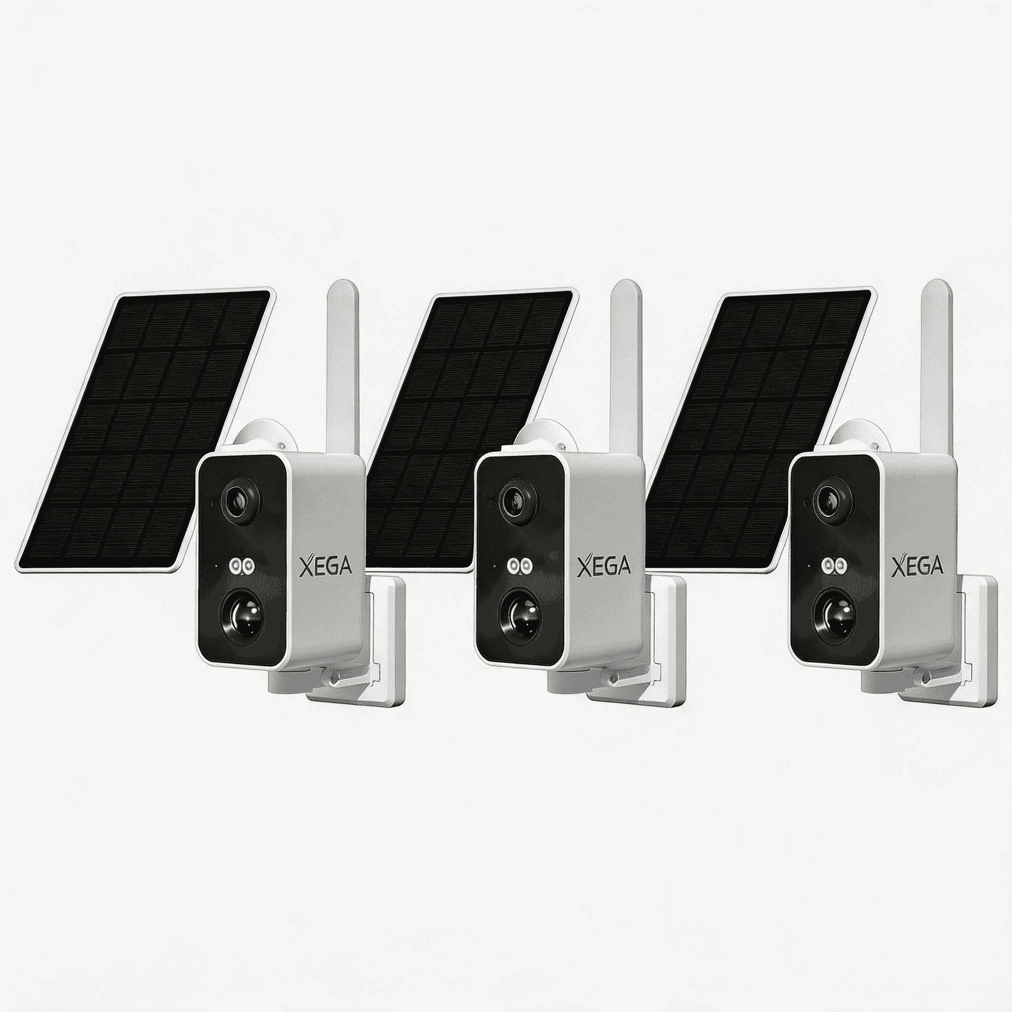 Xega Cámara de vigilancia 4G con tarjeta SIM, sin WiFi, cámara de vigilancia exterior, batería exterior de 10000 mAh, detección de movimiento PIR, visión nocturna de 3 MP, audio de 2 vías, alarma de
